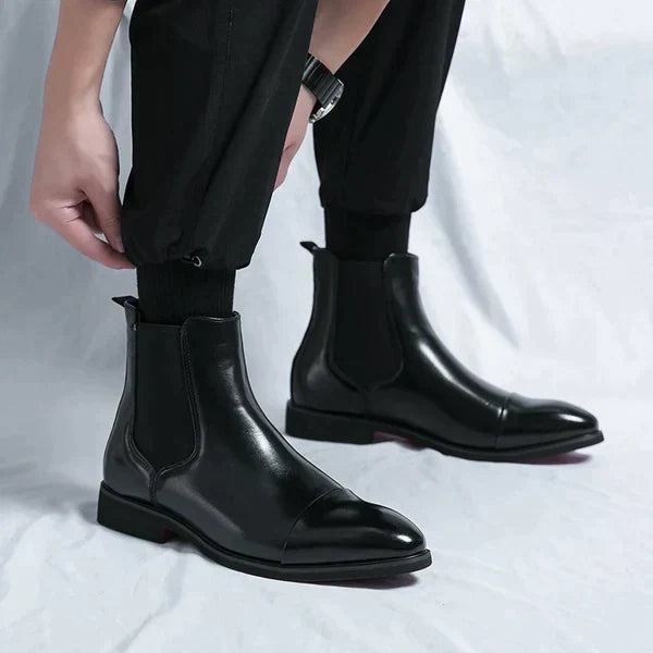 Bottes homme de ville, noir ou rouge, du 38 au 46