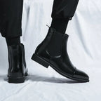 Bottes homme de ville, noir ou rouge, du 38 au 46