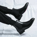 Bottes homme de ville, noir ou rouge, du 38 au 46