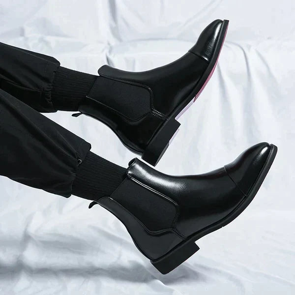 Bottes homme de ville, noir ou rouge, du 38 au 46