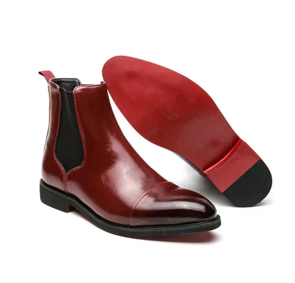 Bottes homme de ville, noir ou rouge, du 38 au 46