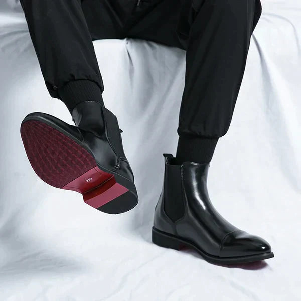 Bottes homme de ville, noir ou rouge, du 38 au 46