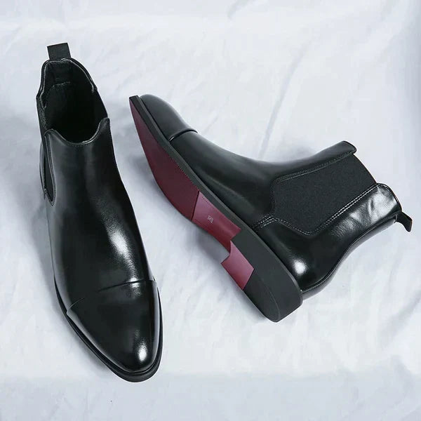 Bottes homme de ville, noir ou rouge, du 38 au 46