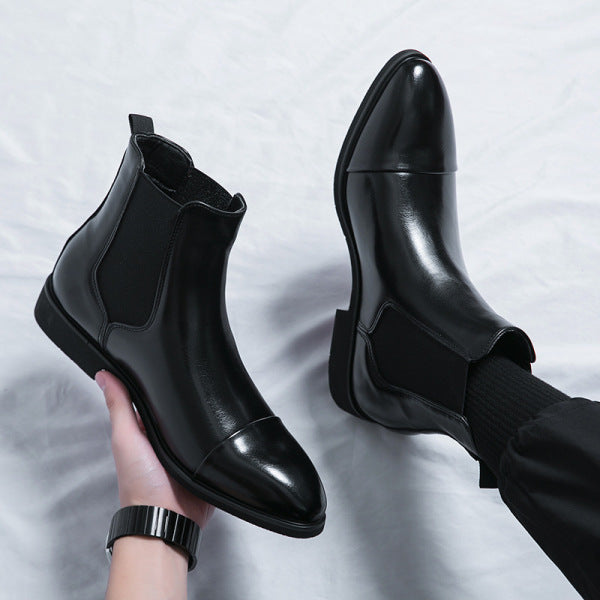Bottes homme de ville, noir ou rouge, du 38 au 46