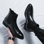 Bottes homme de ville, noir ou rouge, du 38 au 46