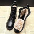 Bottes d'hiver femme noires à doublure chaude, du 35 au 40, noir