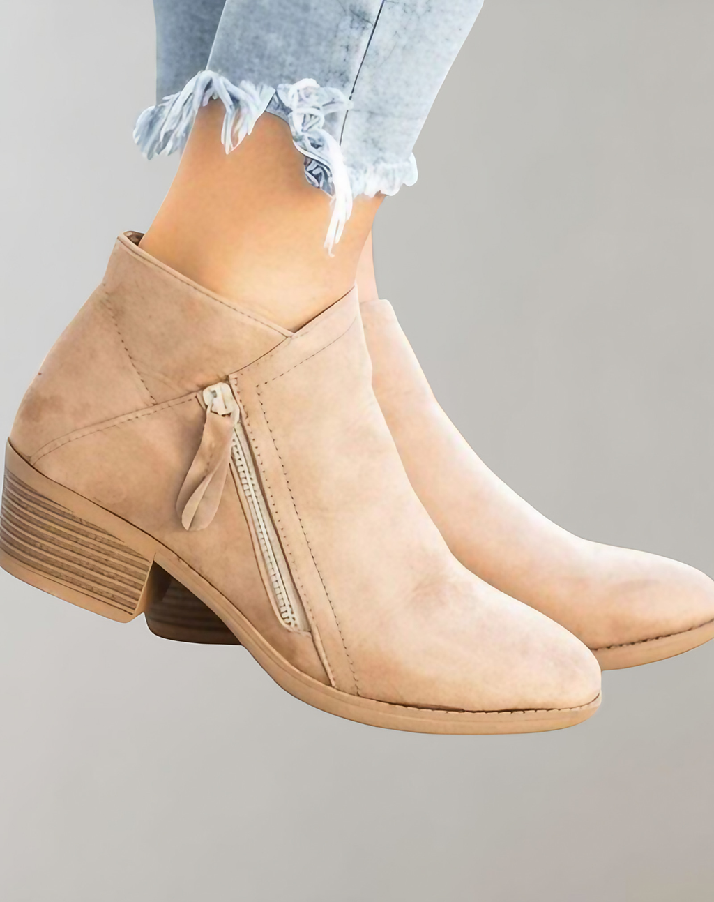 Bottes orthopédiques femme, soutien voûte et talon, 35 au 43, beige