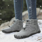 Bottes pieds nus d'hiver imperméables, doublure polaire, mixtes