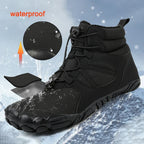 Bottes pieds nus unisexe imperméables et doublées, pour l'hiver