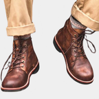 Bottes homme doublées pour l'hiver, brun ou noir