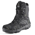 Bottes tactiques homme de randonnée à lacets, du 39 au 47, camouflage noir