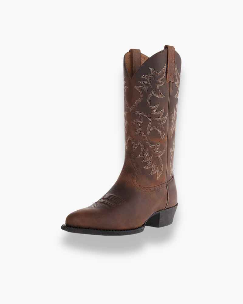 Bottes western femme à coutures apparentes, du 38 au 48