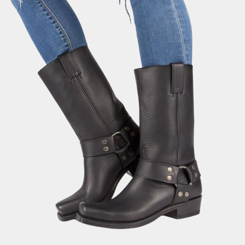 Bottes western mixtes à tige mi-mollet, trois coloris, du 39 au 46