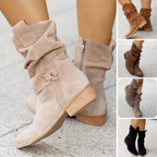 Bottines basses femme bout rond, talon bas, cinq coloris