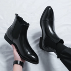 Bottines Chelsea homme à élastiques latéraux, noir ou marron