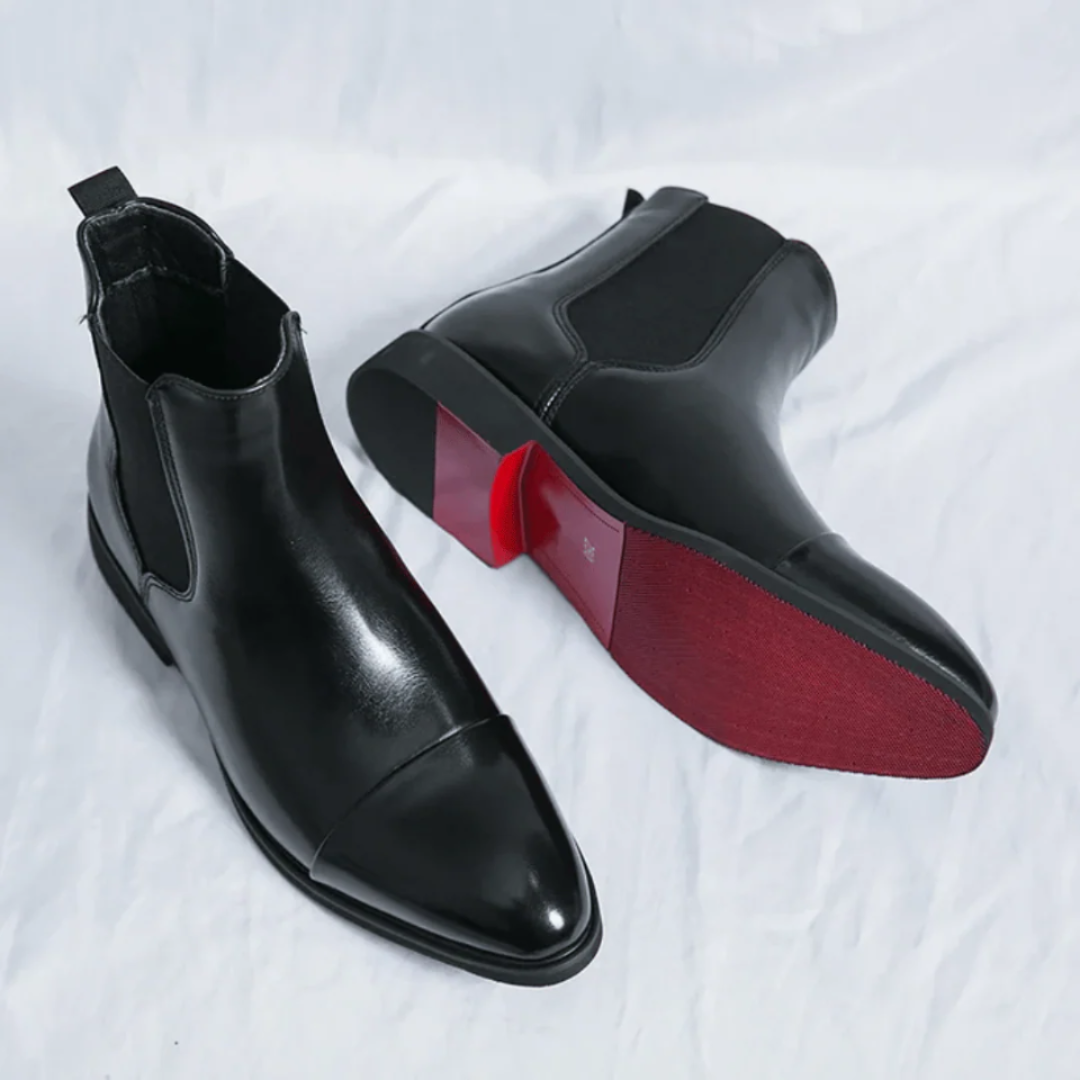 Bottines Chelsea homme à élastiques latéraux, noir ou marron