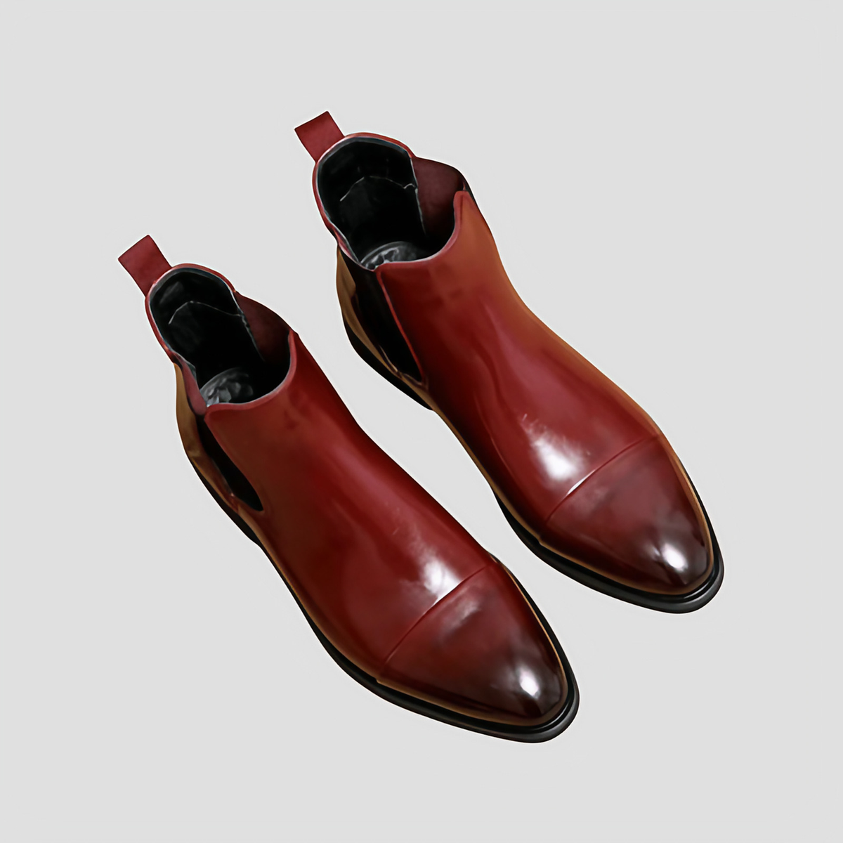 Bottines Chelsea homme à élastiques latéraux, noir ou marron, marron