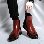 Bottines Chelsea homme à élastiques latéraux, noir ou marron