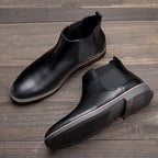 Bottines Chelsea homme classiques, à enfiler, du 40 au 46, noir