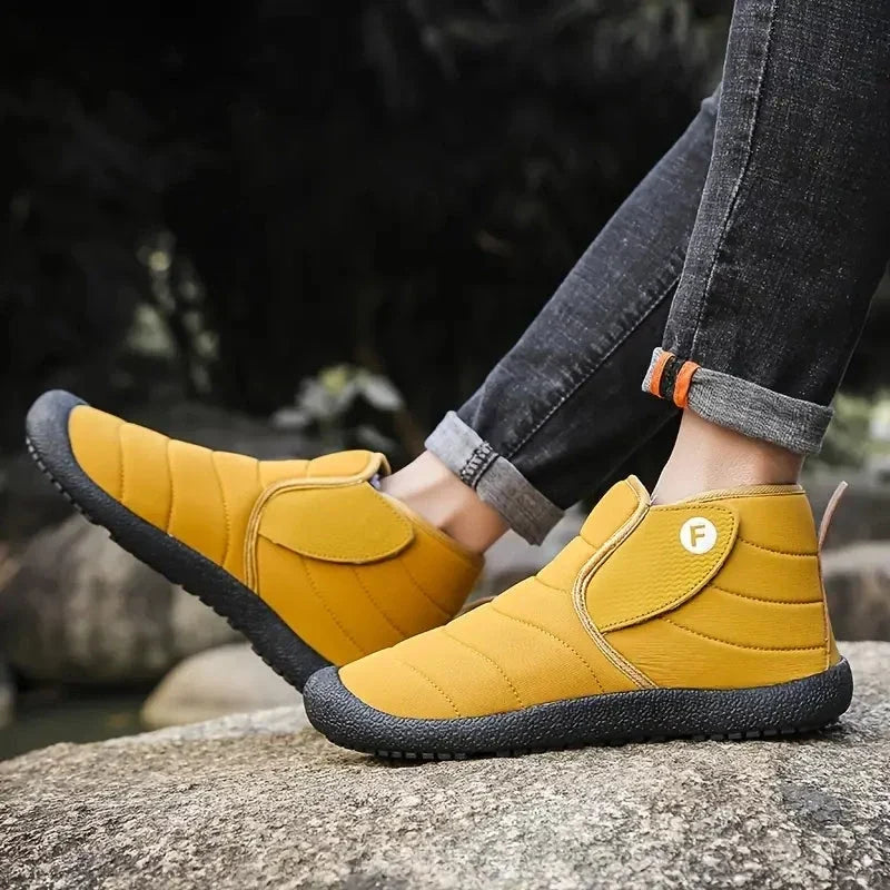 Bottines d'hiver fourrées imperméables, hommes et femmes
