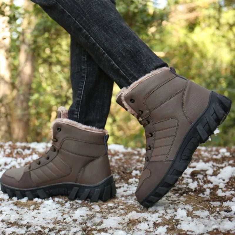 Bottines d'hiver mixtes fourrées, tige imperméable, du 35 au 46