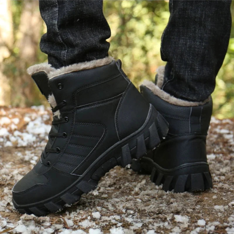 Bottines d'hiver mixtes fourrées, tige imperméable, du 35 au 46