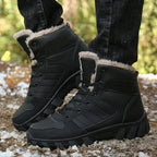 Bottines d'hiver mixtes fourrées, tige imperméable, du 35 au 46