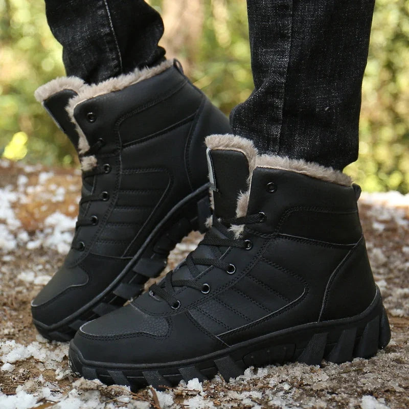 Bottines d'hiver mixtes fourrées, tige imperméable, du 35 au 46