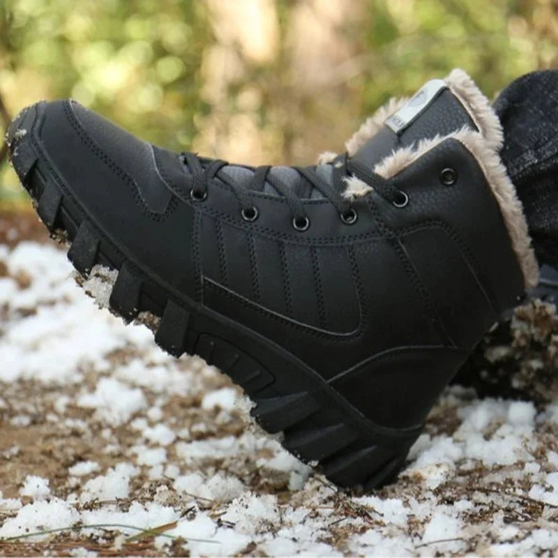 Bottines d'hiver mixtes fourrées, tige imperméable, du 35 au 46
