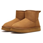 Bottines fourrées femme d'hiver, semelle antidérapante