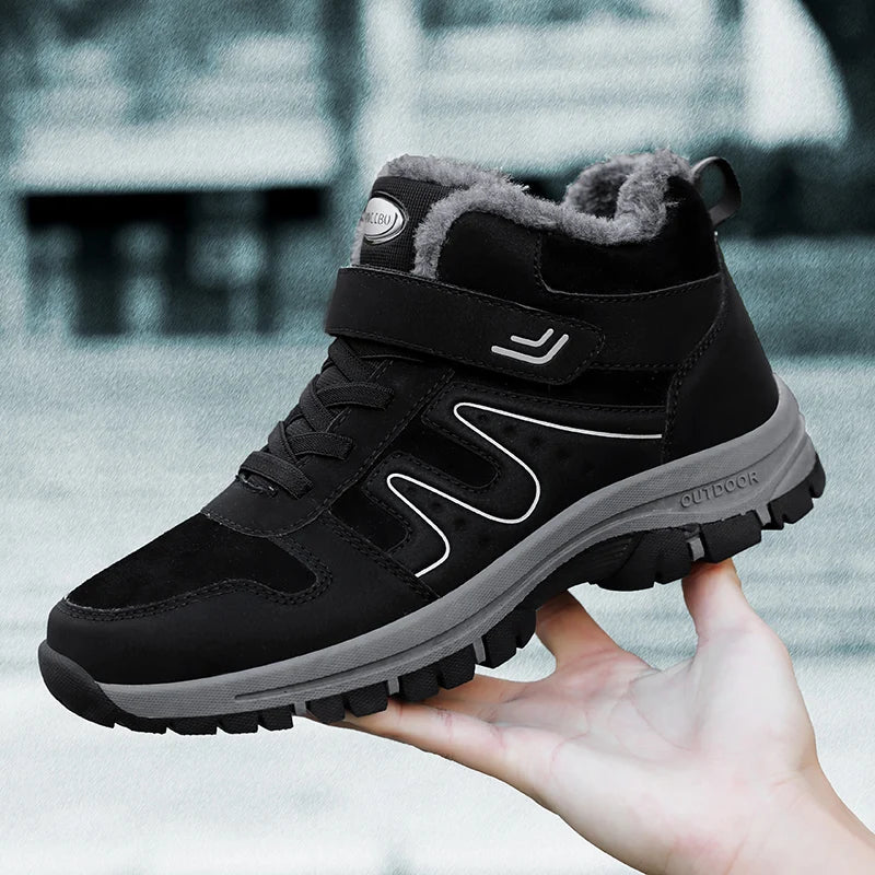 Bottines d'hiver femme fourrées et imperméables, à enfiler