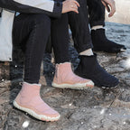 Bottines d'hiver pieds nus mixtes, fourrées et imperméables
