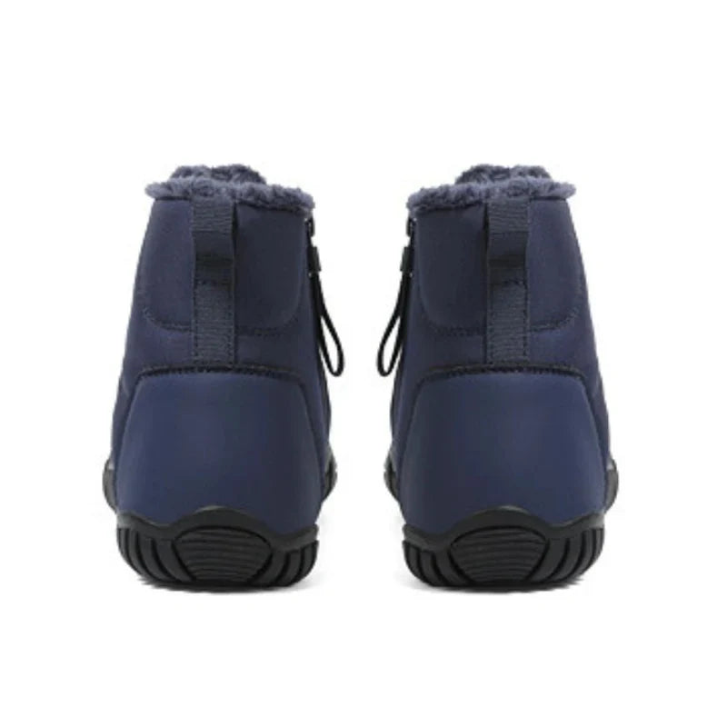 Bottines d'hiver pieds nus mixtes, fourrées et imperméables