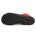 Bottines d'hiver pieds nus mixtes, fourrées, zip latéral