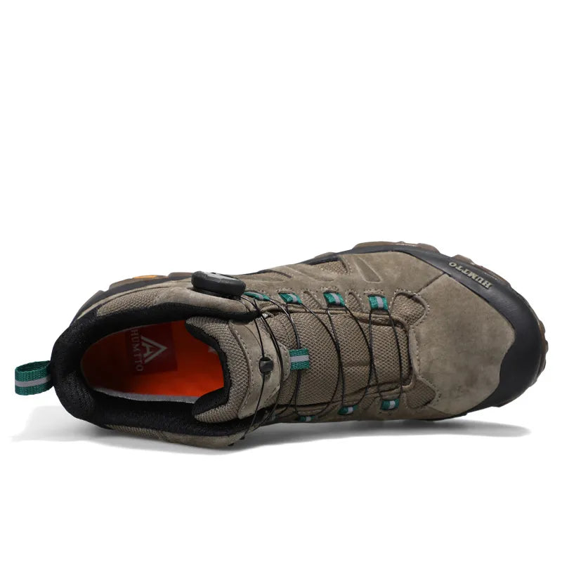 Bottines de randonnée homme imperméables, serrage à molette