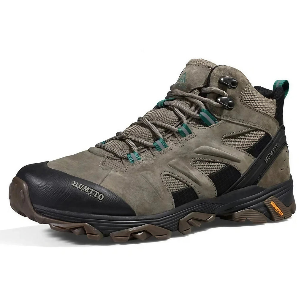 Bottines de randonnée homme imperméables, vert ou kaki, kaki