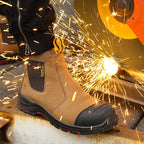Bottines de sécurité à enfiler, embout acier, homme et femme