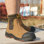 Bottines de sécurité à enfiler, embout acier, homme et femme