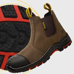 Bottines de sécurité à enfiler, embout acier, homme et femme
