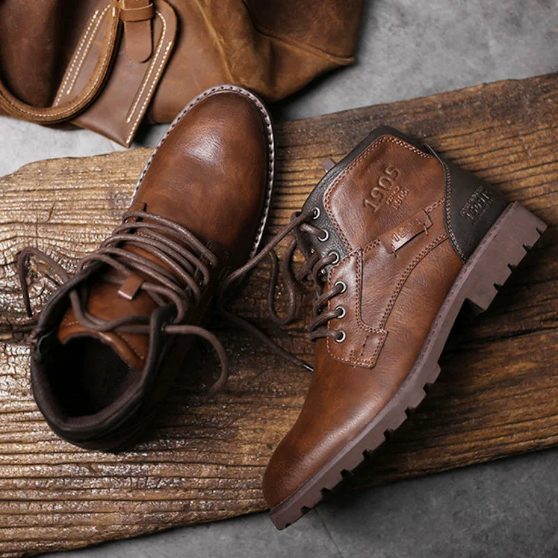 Bottines homme doublées, semelle antidérapante, du 39 au 48