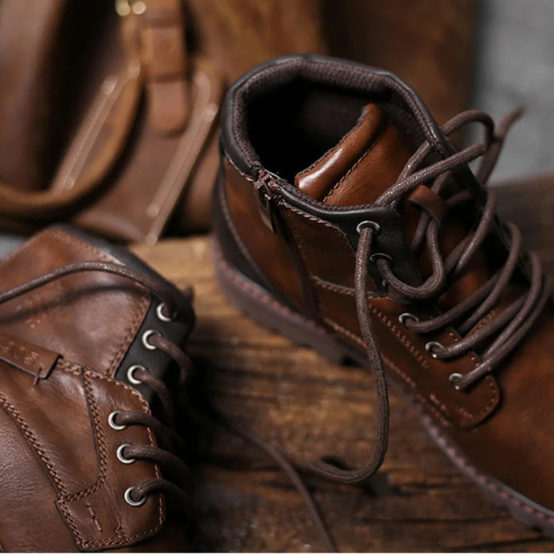 Bottines homme doublées, semelle antidérapante, du 39 au 48