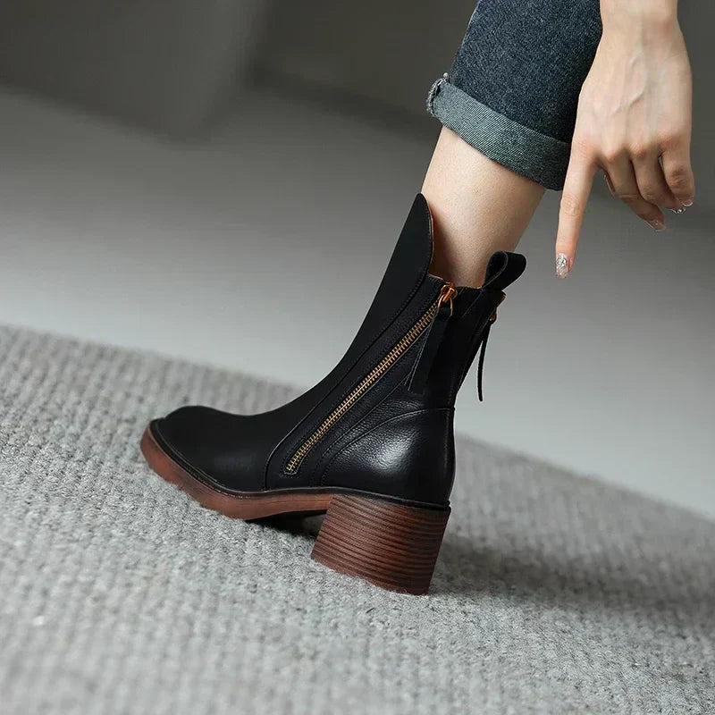 Bottines femme de ville, noir ou marron, du 35 au 43
