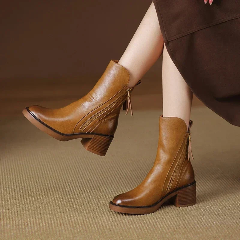 Bottines femme de ville, noir ou marron, du 35 au 43, marron