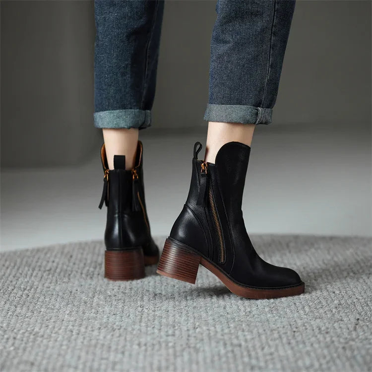 Bottines femme de ville, noir ou marron, du 35 au 43