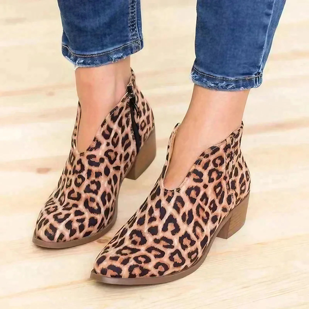 Bottines femme à franges, talon carré de 3 à 5 cm, quatre coloris