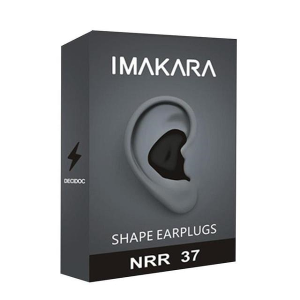 Bouchons d'oreilles réutilisables, étanches, quatre coloris, noir