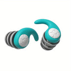 Bouchons d'oreilles en silicone à quatre anneaux, six coloris, vert