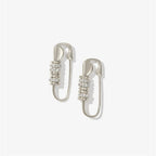Boucles d'oreilles pendantes géométriques femme, deux styles, style 1, argent