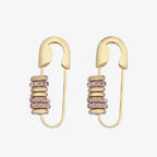Boucles d'oreilles pendantes géométriques femme, deux styles, style 2, pourpre
