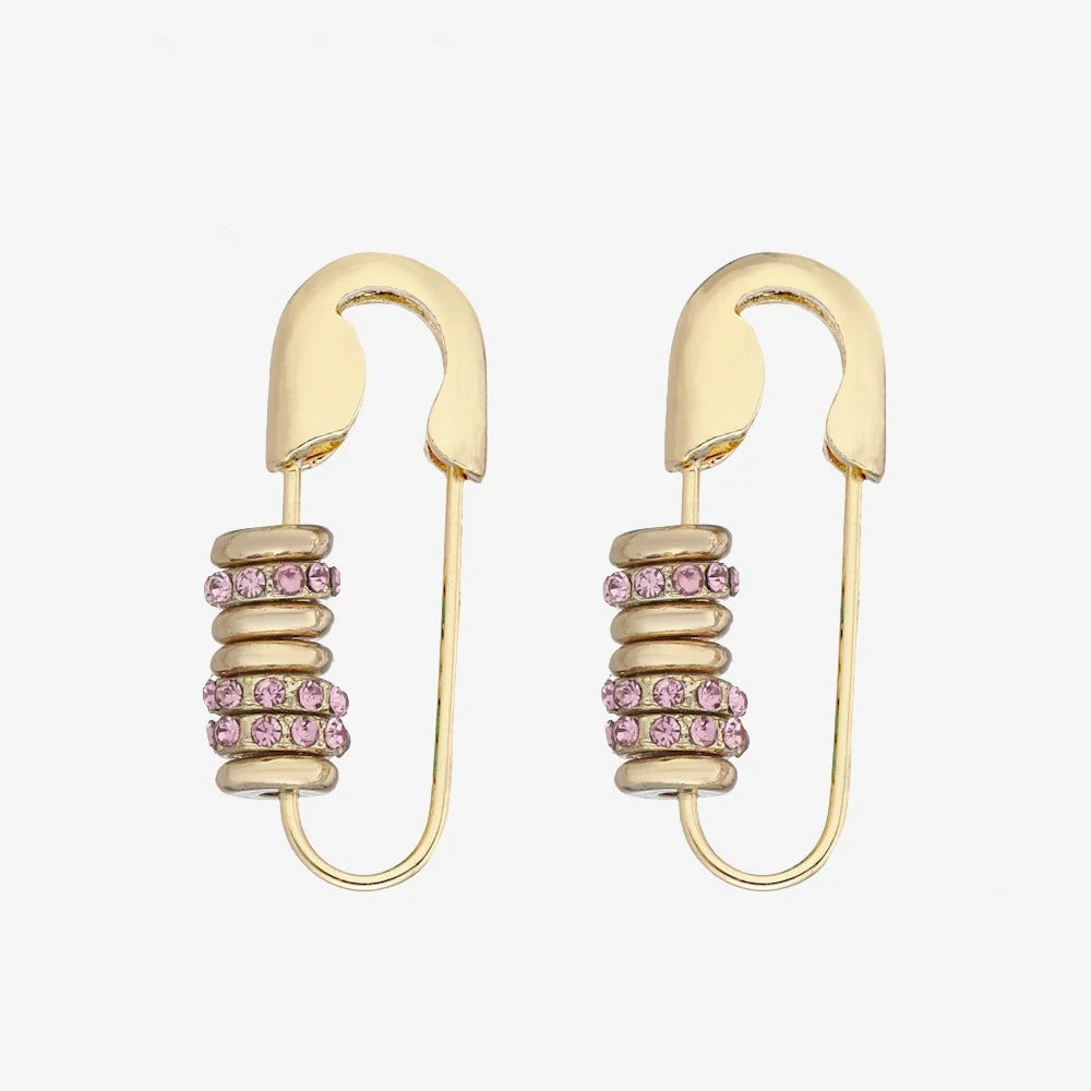 Boucles d'oreilles pendantes géométriques femme, deux styles, style 2, pourpre